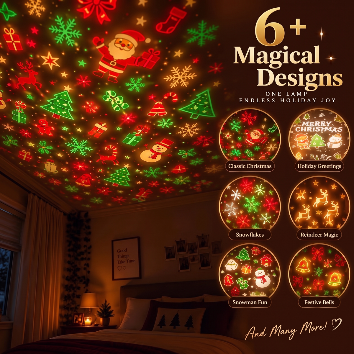 LumeGlow Christmas Projector
